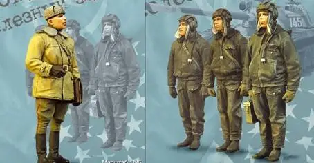 1/35 Смола Наборы советский Танк солдат обзор 4 шт./компл. не собирается неокрашенные