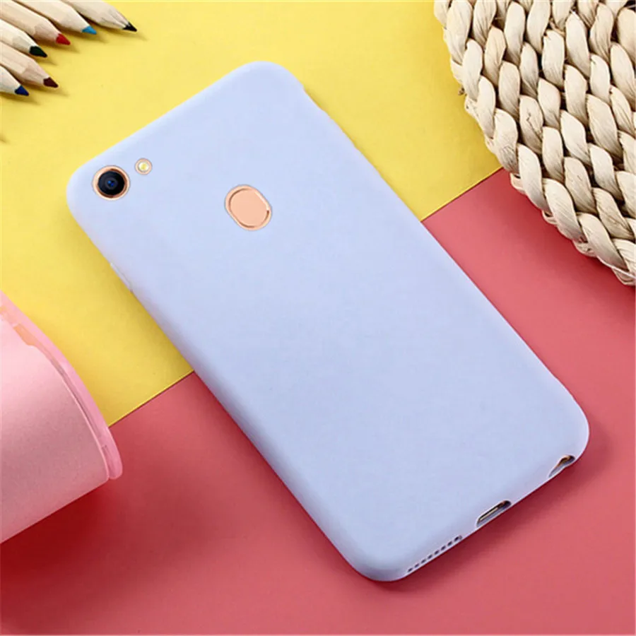 Цветной матовый чехол для телефона oppo A73 F5 F3 F7 силиконовый мягкий из ТПУ задняя