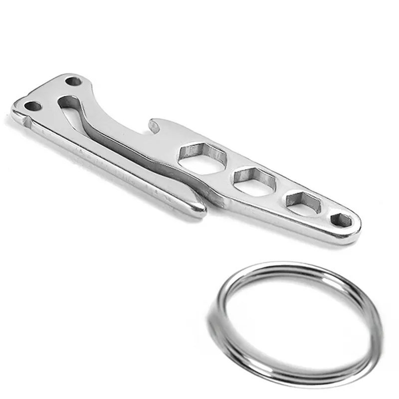 

Stainless Skull EDC Survival Pocket Tool Key Ring Bottle Opener Screwdriver Outdoor Camping