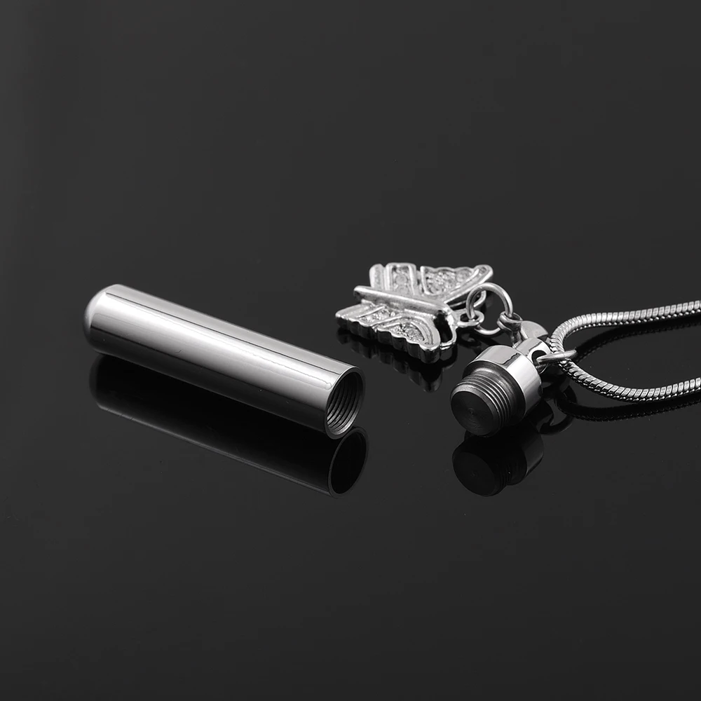

CMJ9867 Cross/Airplane/ Butterfly Charm Cremation Pendant Ashes Keepsake Cremation Urns for Ashes Mini Funeral Collection