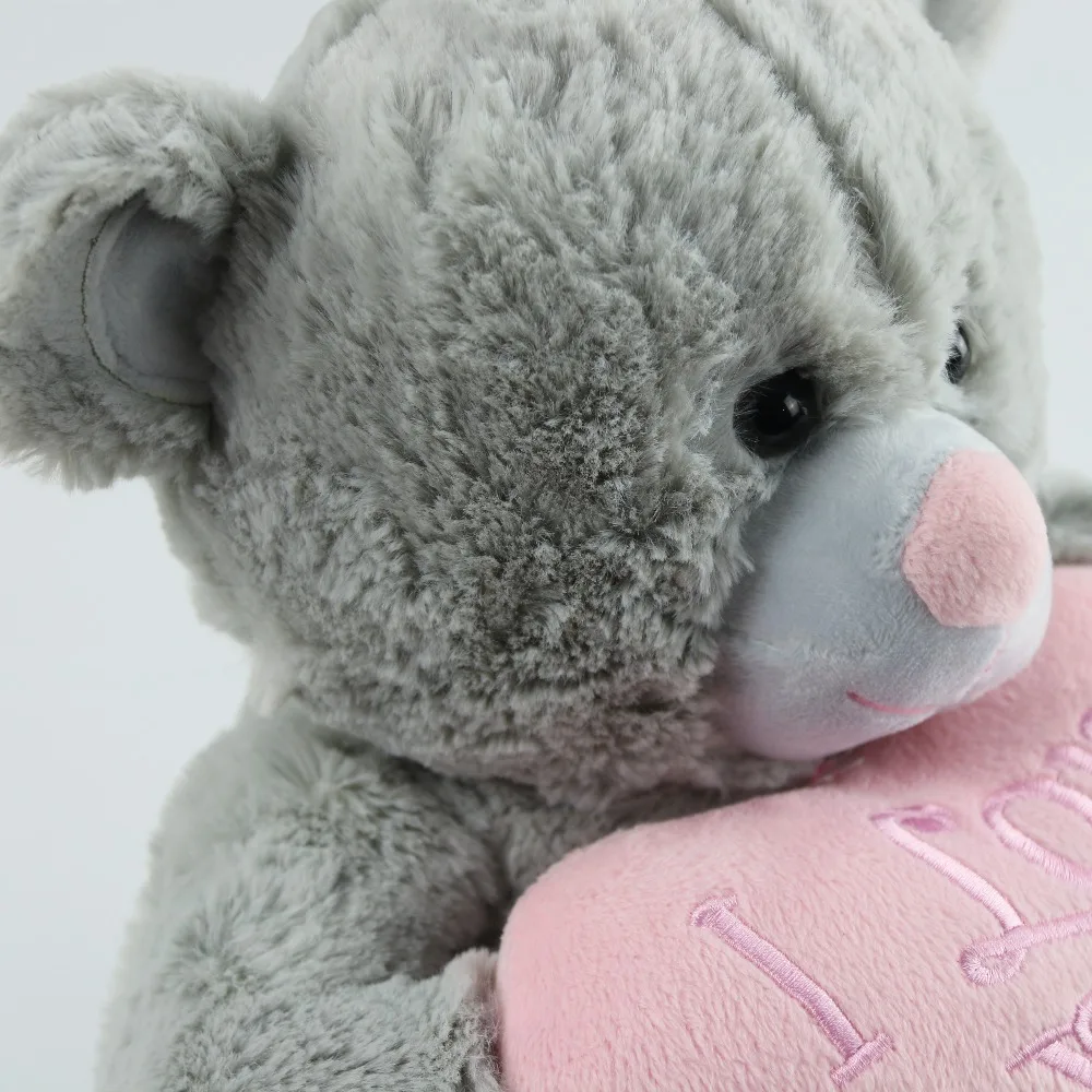 Плюшевый мишка с надписью I Love You мягкие плюшевые игрушки в виде чучела подарок