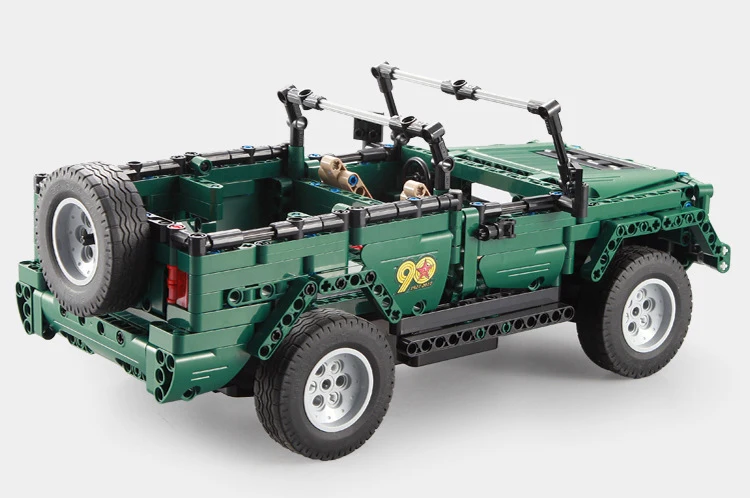 Techincs современный военный автомобиль 2,4 ГГц rc игрушки игрушечные кирпичи 2,4 ГГц радио дистанционное управление автомобильный парад джип кирпич коллекция