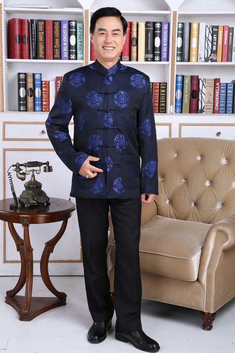 Китайский традиционный Национальный костюм для женщин и мужчин с длинным