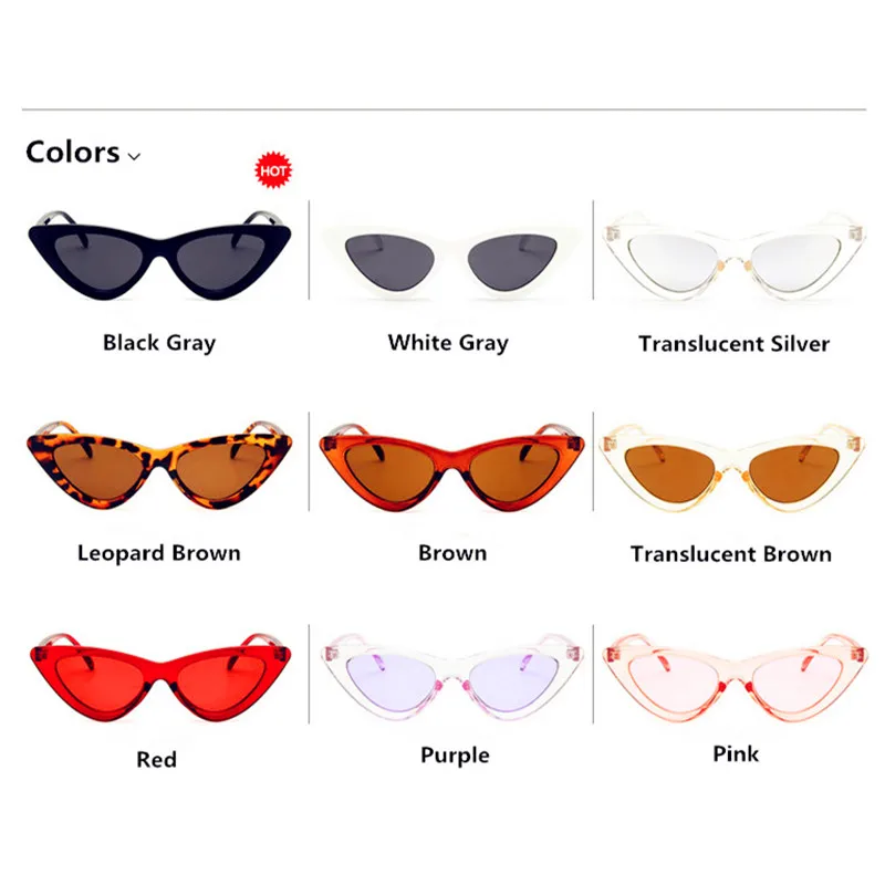 Женские солнцезащитные очки в винтажном стиле Gafas De Sol Mujer кошачий глаз UV400 2019 |