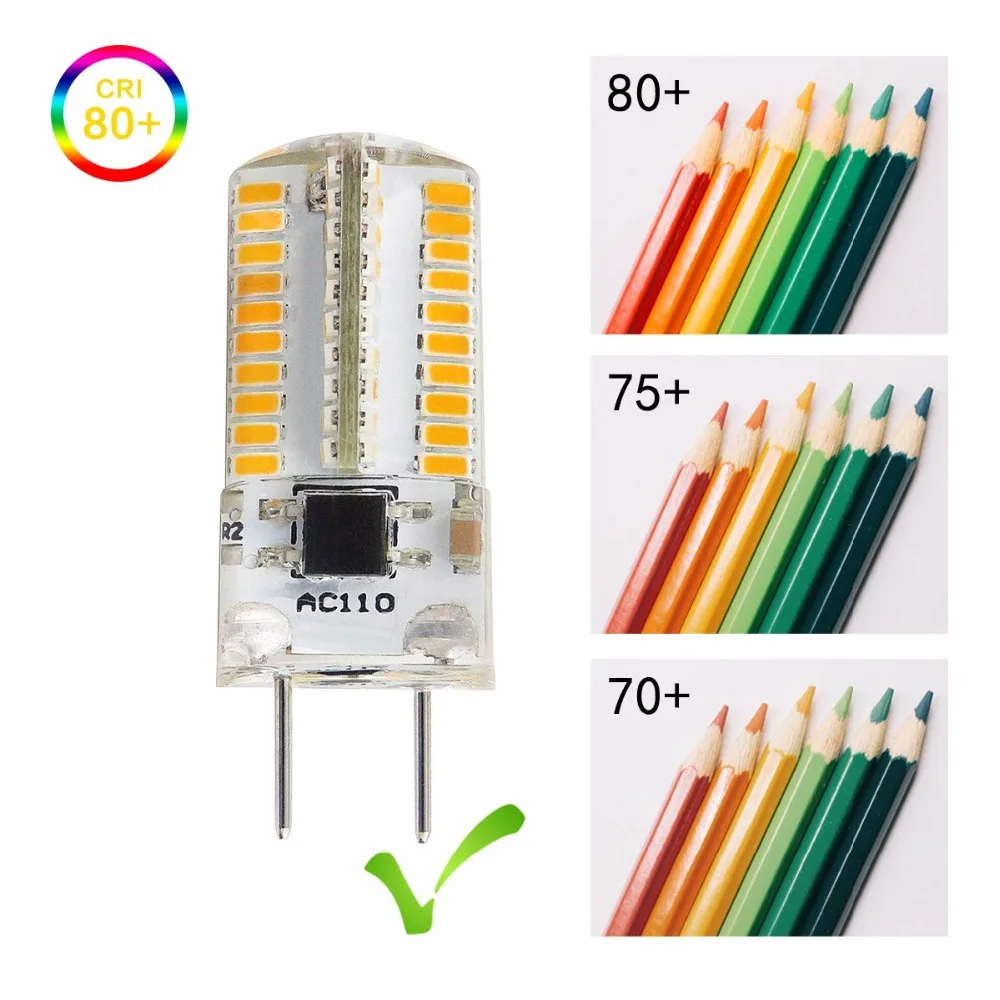 Упаковка из 10 G8 светодиодный светильник с регулируемой яркостью 110 в 120 130 В