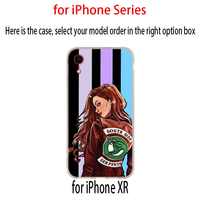 Силиконовый мягкий чехол для iPhone 11 12 Pro X XS Max XR iphone 8 7 6 Plus 5 5s SE ривердейл южная