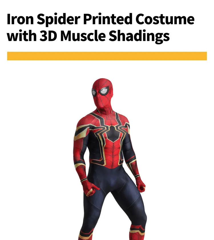 Костюм из комиксов Marvel, Железный Человек-паук, лайкра, спандекс, зентай, костюм на Хэллоуин, Хэллоуин, косплей, карнавальный костюм