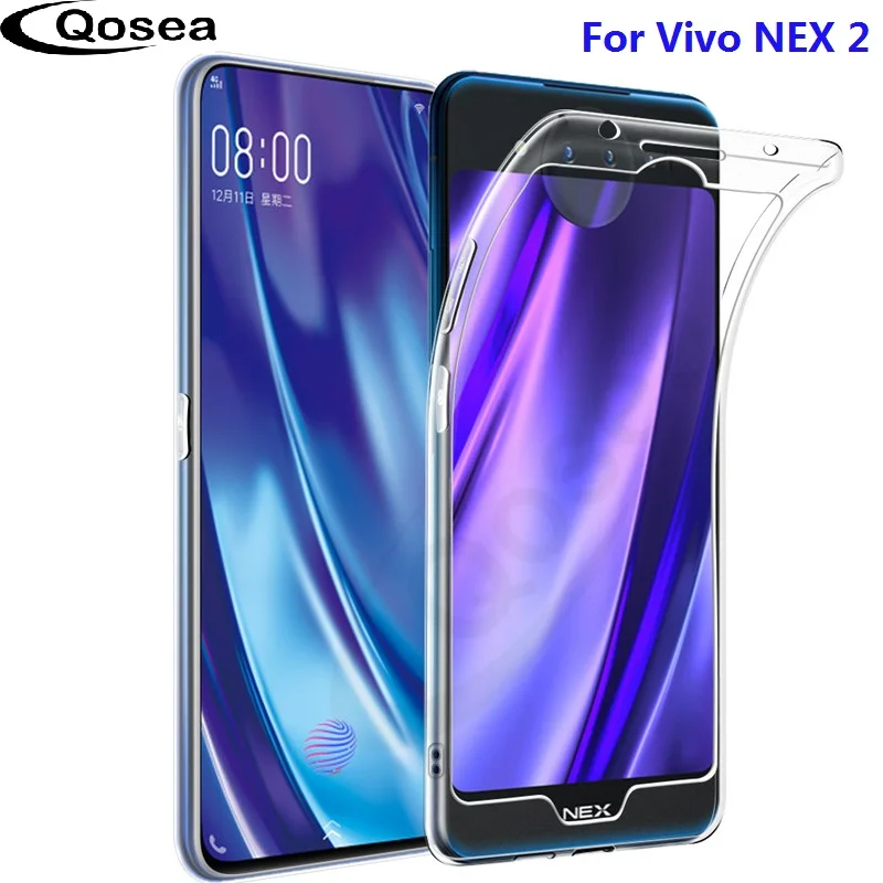 Qosea Protective Phone Case Ultra thin Transparent For Vivo NEX 2 Silm Silicone Soft TPU Nex2 Coque Cover capa |