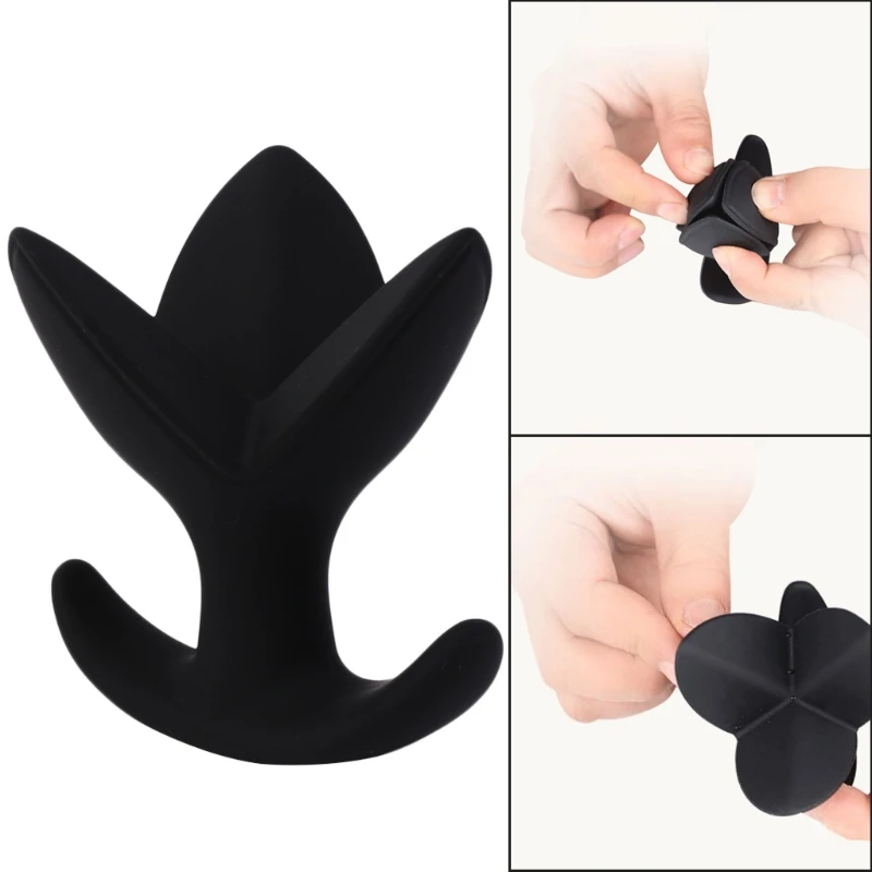 High Quality New Anal Sex Toys Butt plug Men Women Silicone Flower Dilator Plug Opening Anus Expander |