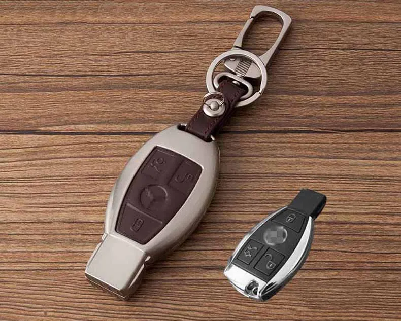 Журнал-сплав металлик Smart Remote Брелок Shell кожа кнопку чехол для Benz серии