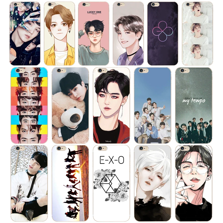 148 ZX Kpop exo Lucky one Мягкие силиконовые чехлы для телефонов чехол Iphone 7 6 6S 8 Plus 5S SE Coque