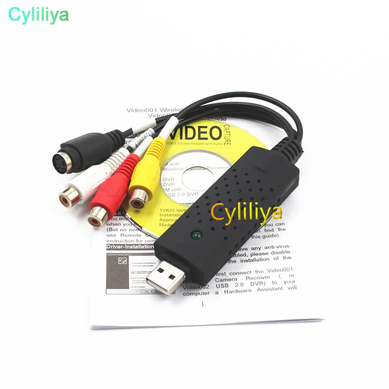 100set USB 2.0 DC60 Tv dvd to vhs Converter video Capture adapter card Audio AV for vista win8 win7 XP Fast | Электроника
