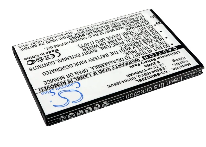 Аккумулятор Cameron Sino 1700 мАч EB504465VU для Samsung B7300C B7330 B7610 B7620 B7732U I8305 I8320 I8350 i8520 i8700 I8910