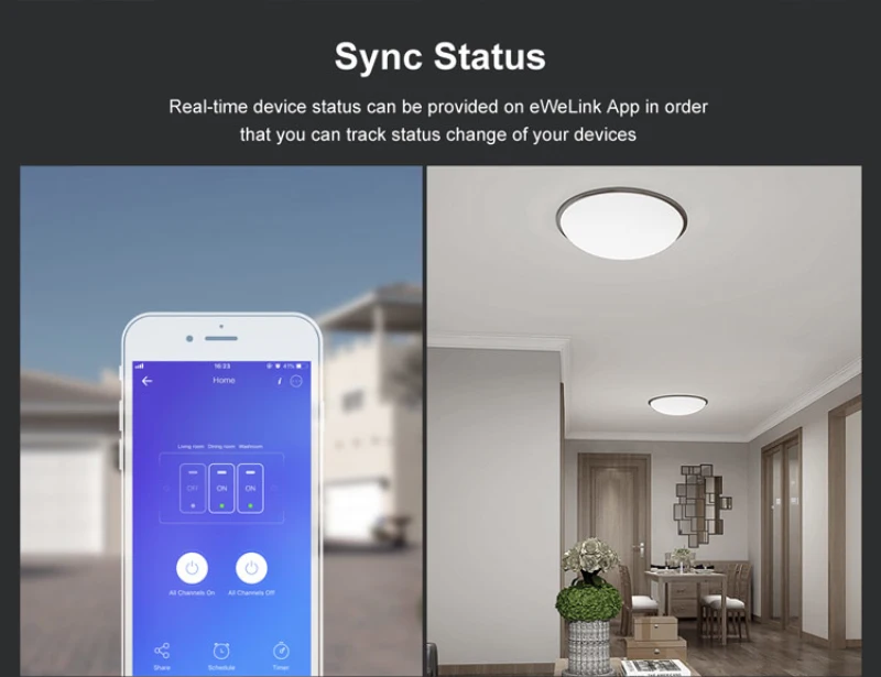 Интеллектуальный выключатель света SONOFF T3 US/EU/UK TX 1/2/3 Gang 433 RF Управление Smart Wifi сенсорный настенный светильник переключатель Базовая работа с Alexa Google Home