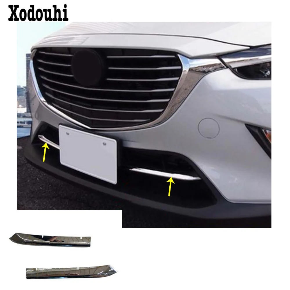 

For Mazda CX-3 CX3 2017 2018 2019 2020 2021 Styling Cover Body Protection Front Racing Grid Grill Grille Hoods Panel Hoods 2pcs