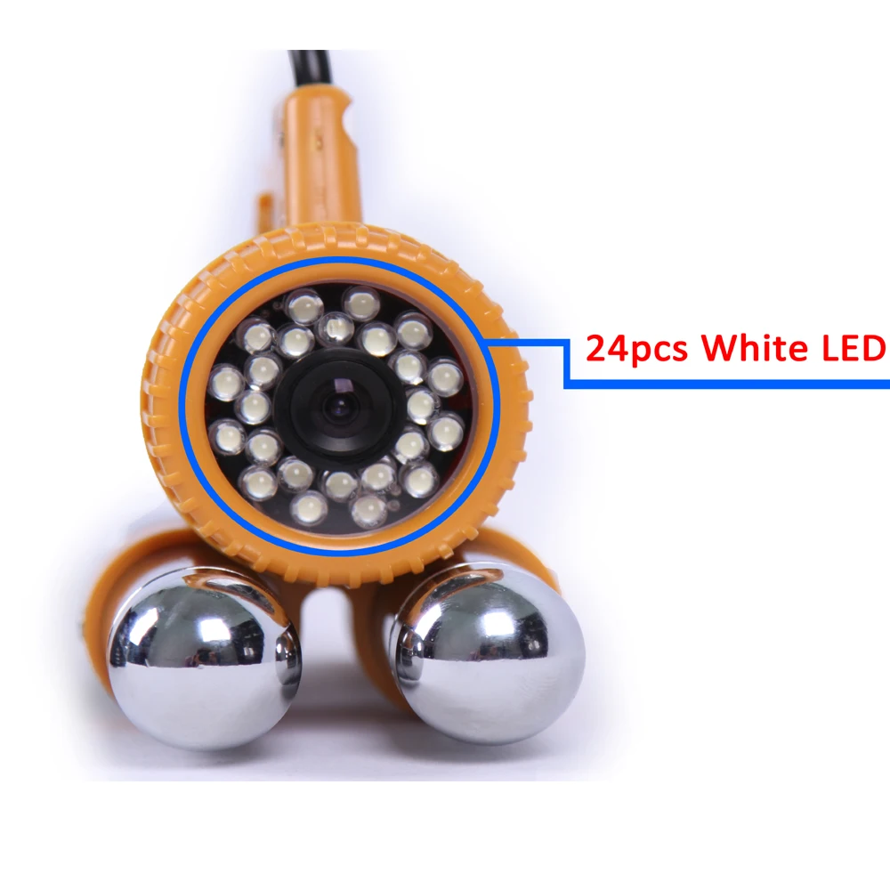 Продажа (1 комплект) 50 м кабель 7 дюймов TFT-ЖК цветной экран HD 600TVL CMOS 24 белая ИК светодиодсветильник ка Водонепроницаемая камера для подводной рыбалки