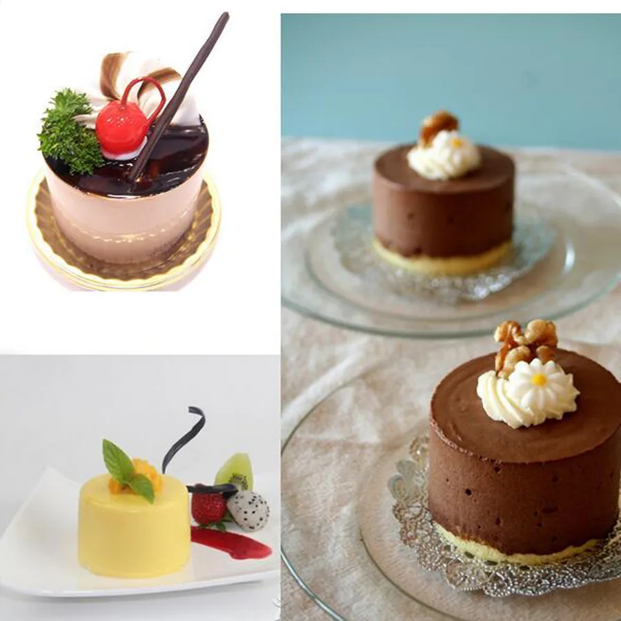 WALFOS 3D Ручная работа круглая форма силиконовая для торта 3 кекса желе-пудинг