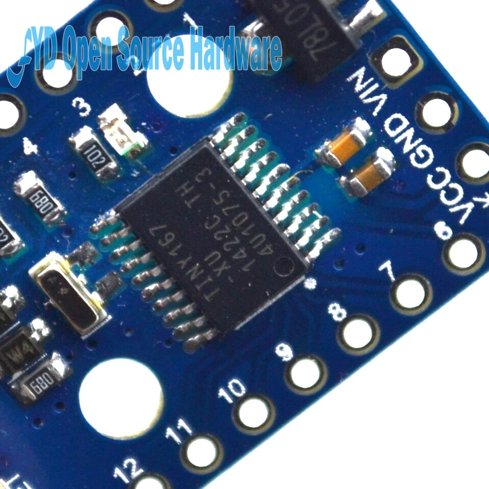 5 шт./лот Digispark Pro kickstarter макетная плата использовать микро ATTINY167 модуль для usb |