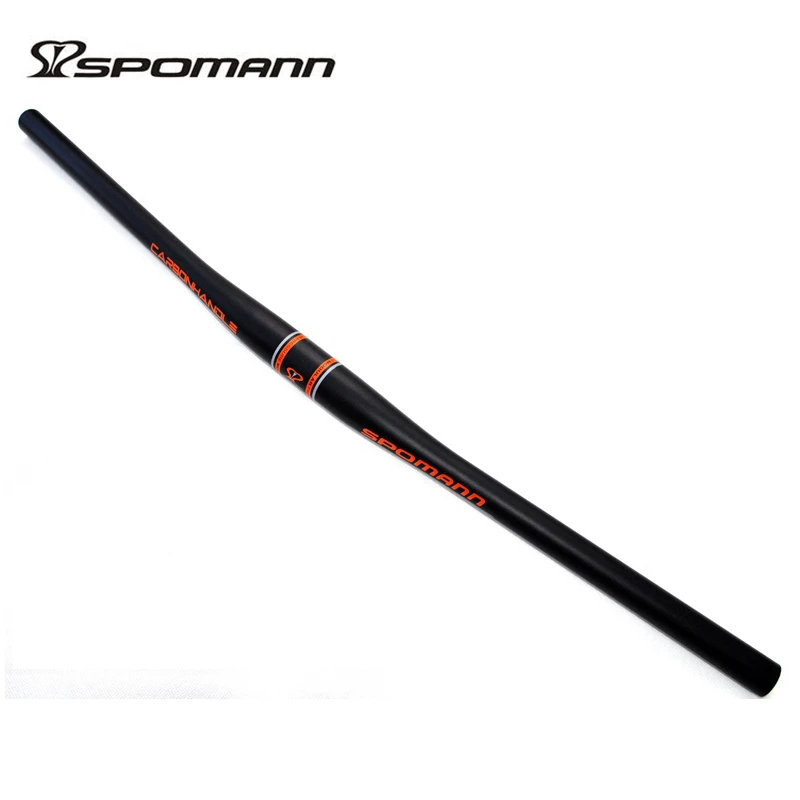 Руль велосипедный SPOMANN Carbon MTB руль ud матовый оранжевый цвет перфорированная ручка