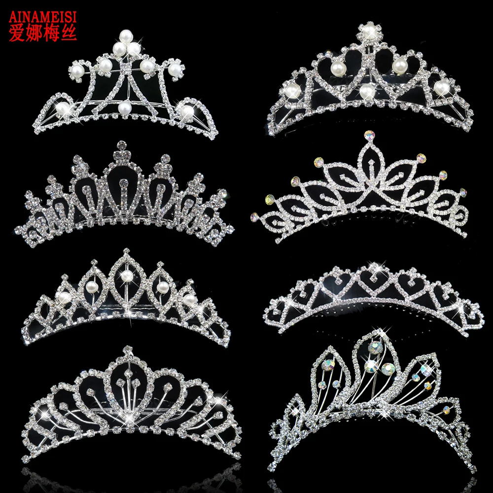 Женские заколки для волос AINAMEISI 9 видов стилей с кристаллами свадебной вечеринки