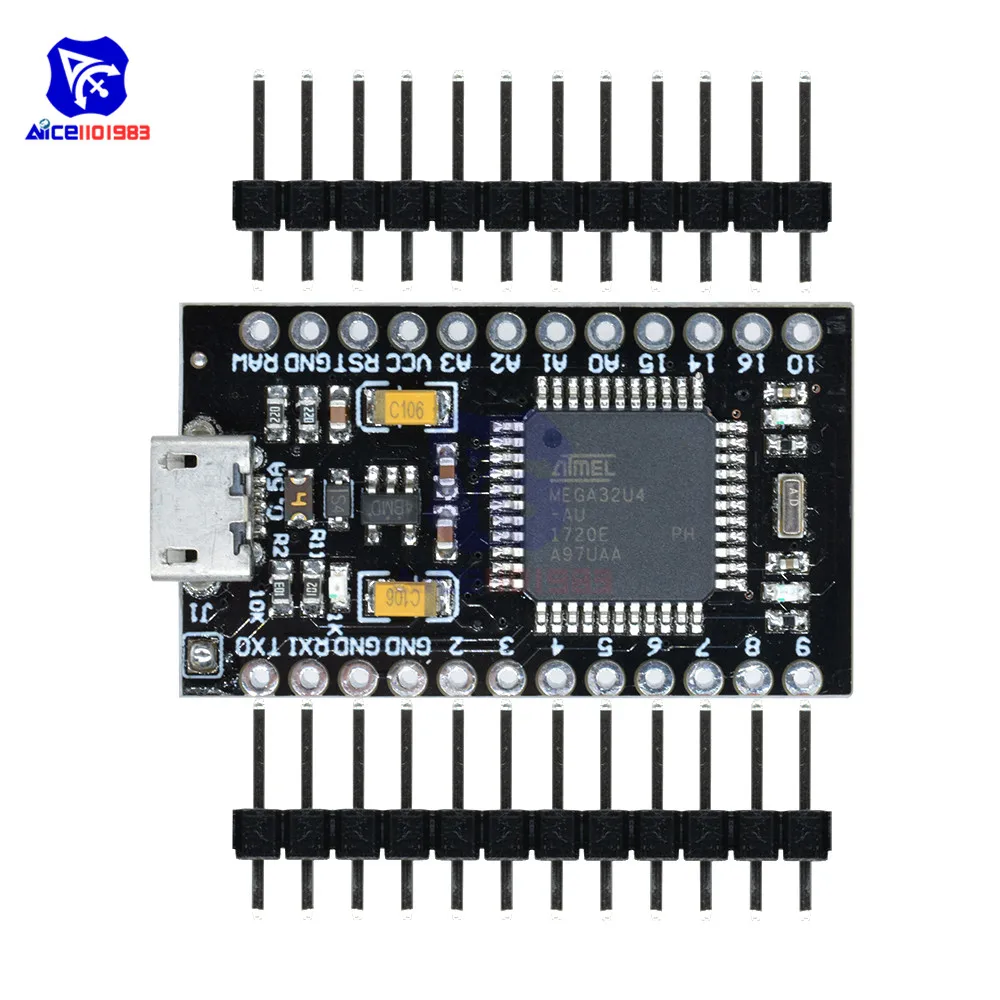 Pro Micro ATmega32U4 ATMEGA32U4 AU 3 В 8 МГц модуль USB контроллер Микроконтроллер плата для Arduino Nano