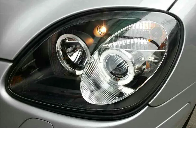 Светодиодный проектор SONAR для Mercedes Benz SLK R170 SLK200 SLK230 SLK350 фары с ангельскими глазами