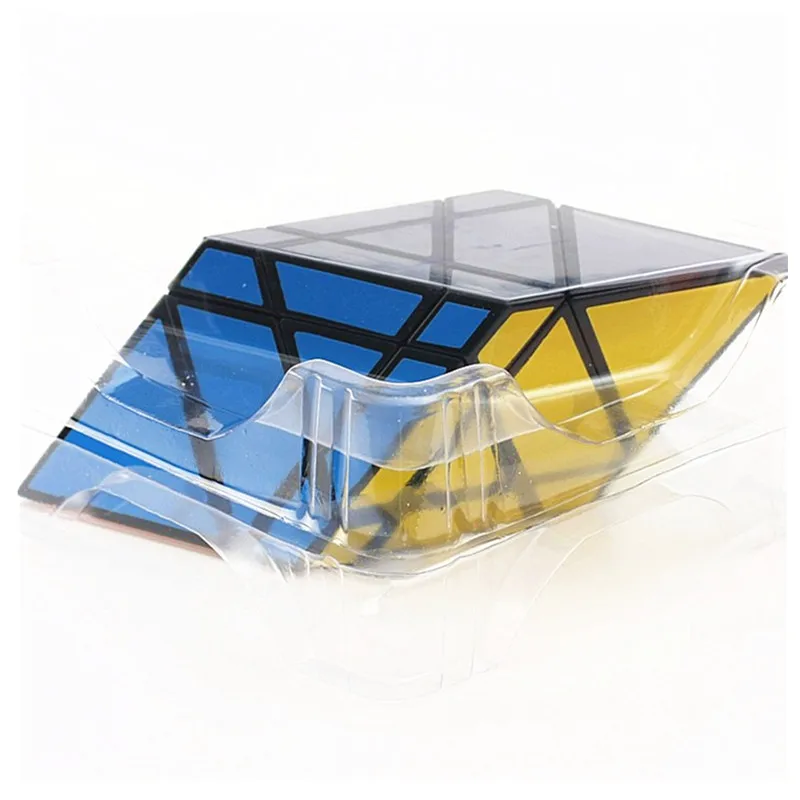 DianSheng 3x3x3 Rhomboid форма режим головоломка скоростной куб для детей подарочная Игрушка Головоломка на скорость часы-кольцо с крышкой игрушки Специальные игрушки