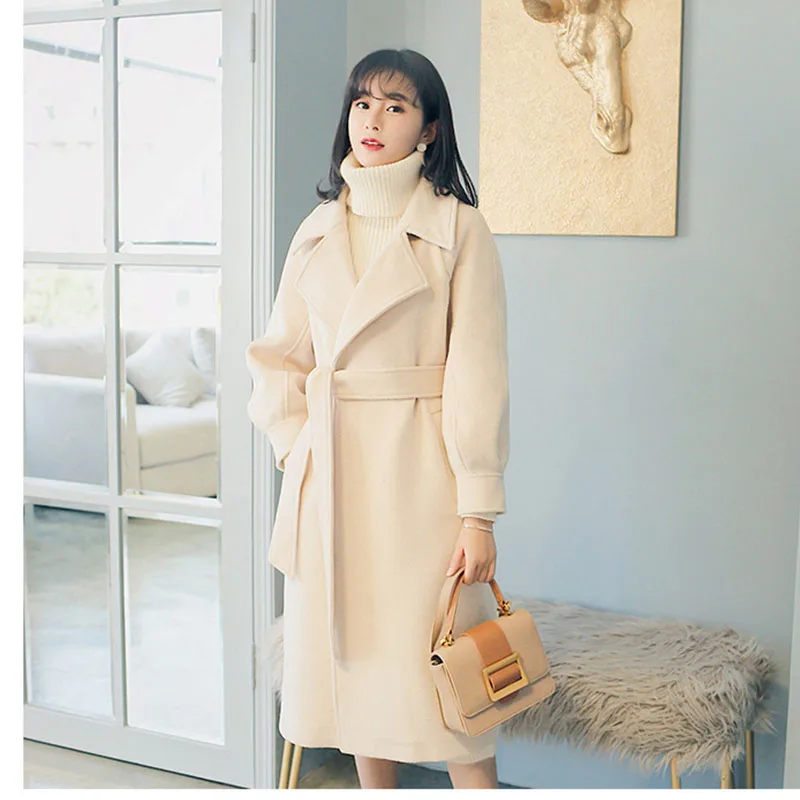 Женское кашемировое пальто длинное двубортное розовое с поясом большие размеры |