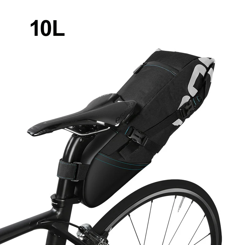 10L Roswheel велосипедная сумка, велосипедное седло, заднее сиденье, сумки для хранения, велосипедная сумка, аксессуары - Цвет: 10L