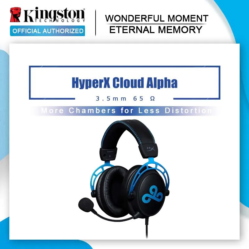Kingston HyperX Cloud Alpha Cloud9 E-sports наушники с микрофоном игровая гарнитура для ПК PS4 Xbox Mobile