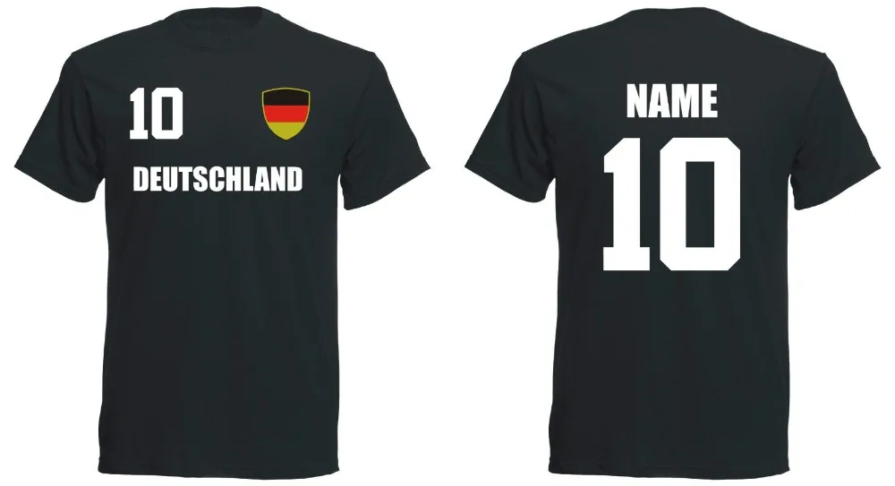 

2019 Hot sale Summer Style Germany 2019 T-shirt Jersey Look Footballer Soccers Printing Name and No Funny Tee shirt