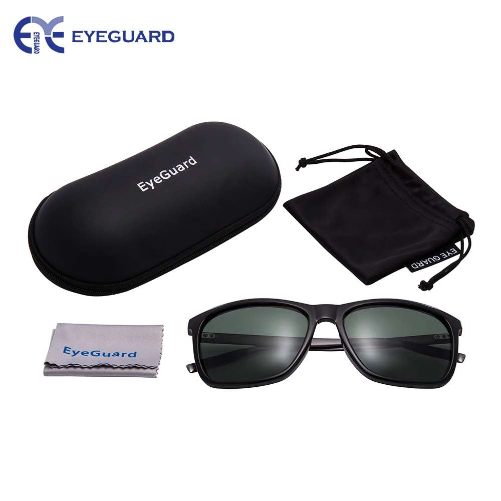 

EYEGUARD Unisex Polarized Aluminum Sunglasses Vintage For Men Women with Sun Glasses