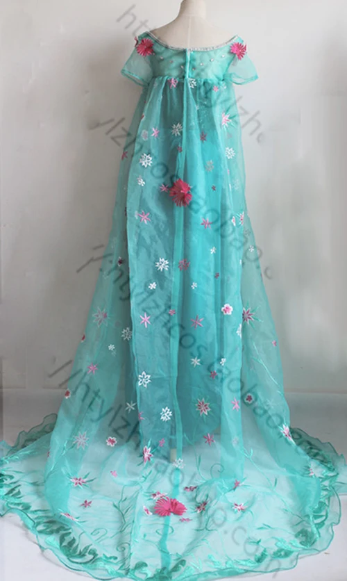 Новое поступление женское вечернее платье Эльзы косплей костюмы на Хэллоуин с