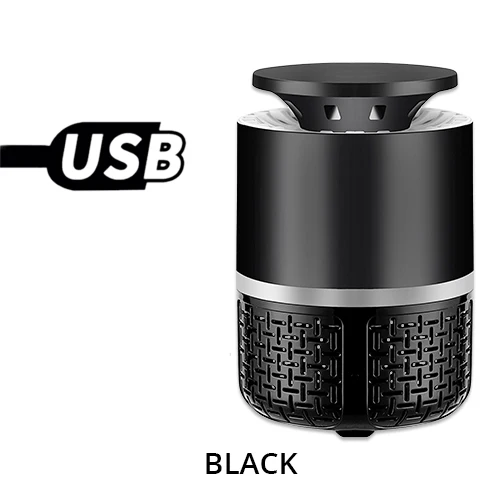 KL-A8 black USB Электрический фотокаталитический комаров-убийца лампа без излучения наклейка от комаров лампа крытый Открытый вредителей лампа ловушка для насекомых - Цвет: KL-A8 black