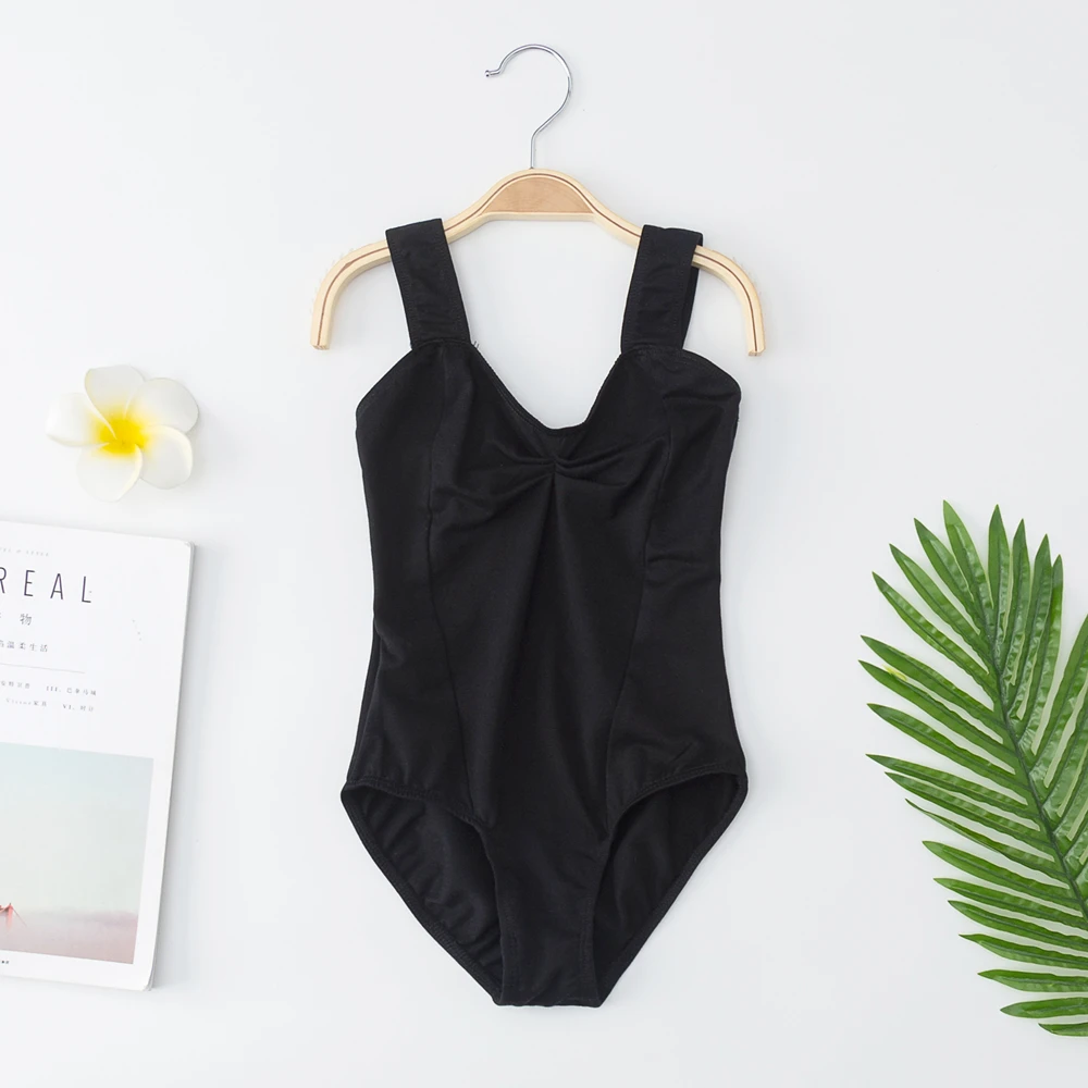 Новинка 2020 года летняя хлопковая широкая майка для девочек балетное трико