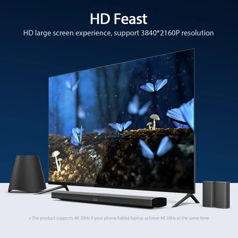 Беспроводной HDMI ТВ ресивер Vention 2 4G/ Wi Fi дисплей проектор 4K HD адаптер для Smart TV Stick
