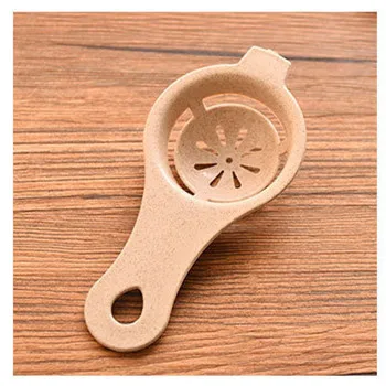 khaki 1pcs mini Egg White Separator Egg Yolk Separation Egg Processing Essential Kitchen Gadget Food Grade Material For Home Family - Цвет: khaki