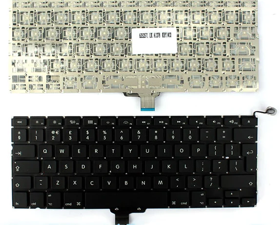 5 шт./лот Новый Великобритании Клавиатура ноутбука 2009-2012 для Apple Macbook Pro A1278 MC700 MC724