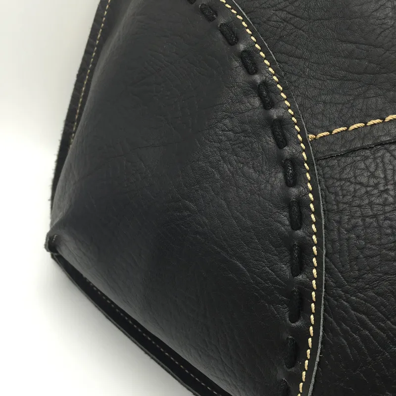 Женская Повседневная Сумка тоут из 100% натуральной кожи Большая вместительная