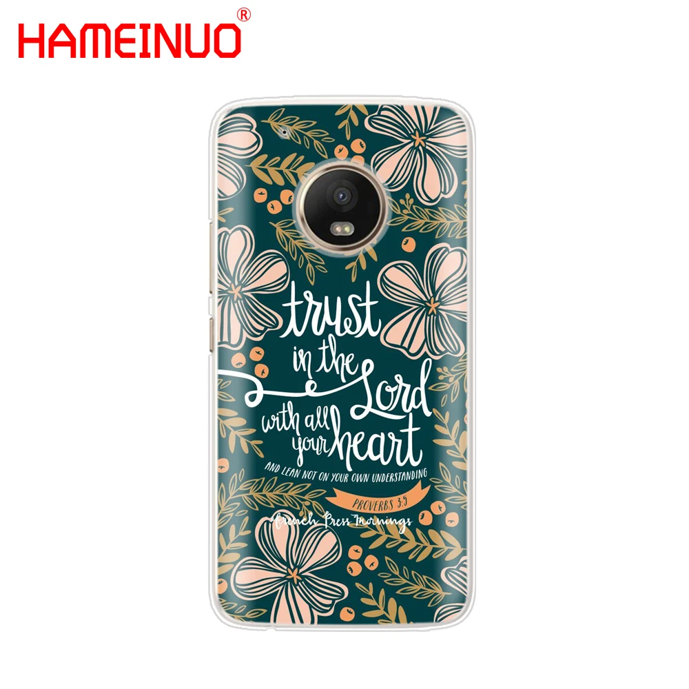 HAMEINUO Библия цитаты текст Иисус крест чехол для Motorola Moto X4 E4 C G6 G5 G5S G4 Z2 Z3 PLAY