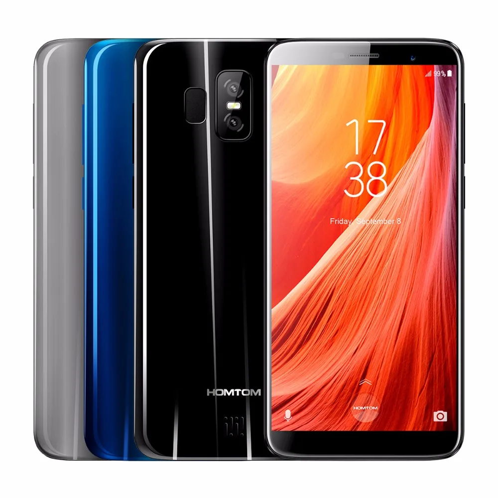 HOMTOM S7 5 &quotHD 18:9 назад двойной 13 + 2 Мп Смартфон Android 7 MTK6737 4 ядра 3g Оперативная память