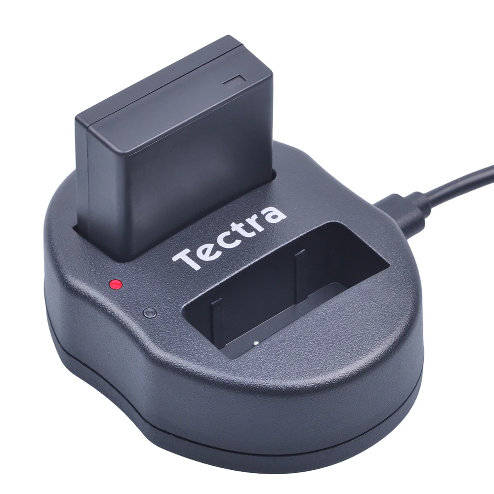 Tectra 2 шт. Φ аккумулятор + USB двойное зарядное устройство с адаптером переменного