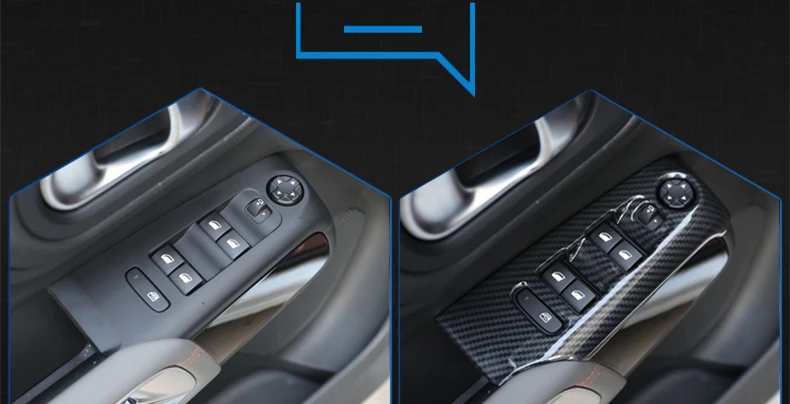 Подходит для Citroen C5 Aircross межкомнатный дверной стеклоподъемник переключатель подлокотник панель из нержавеющей стали декоративная крышка планки 4 шт