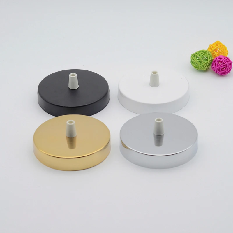 Черная/белая/Серебристая/Золотистая 10 см Потолочная пластина железные подвесные