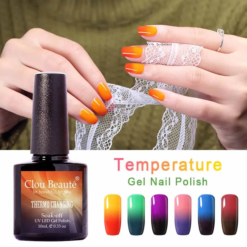 Маникюрный Гель-лак Clou Beaute 48 цветов 1 шт. для изменения температуры нейл-арта