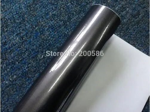 gray GW9471 Глянцевые конфеты, виниловая пленка для обертывания с воздушными пузырьками, яркие глянцевые автомобильные обертывания, стиль, известность, Размер 1,52*20 м/рулон - Название цвета: gray GW9471