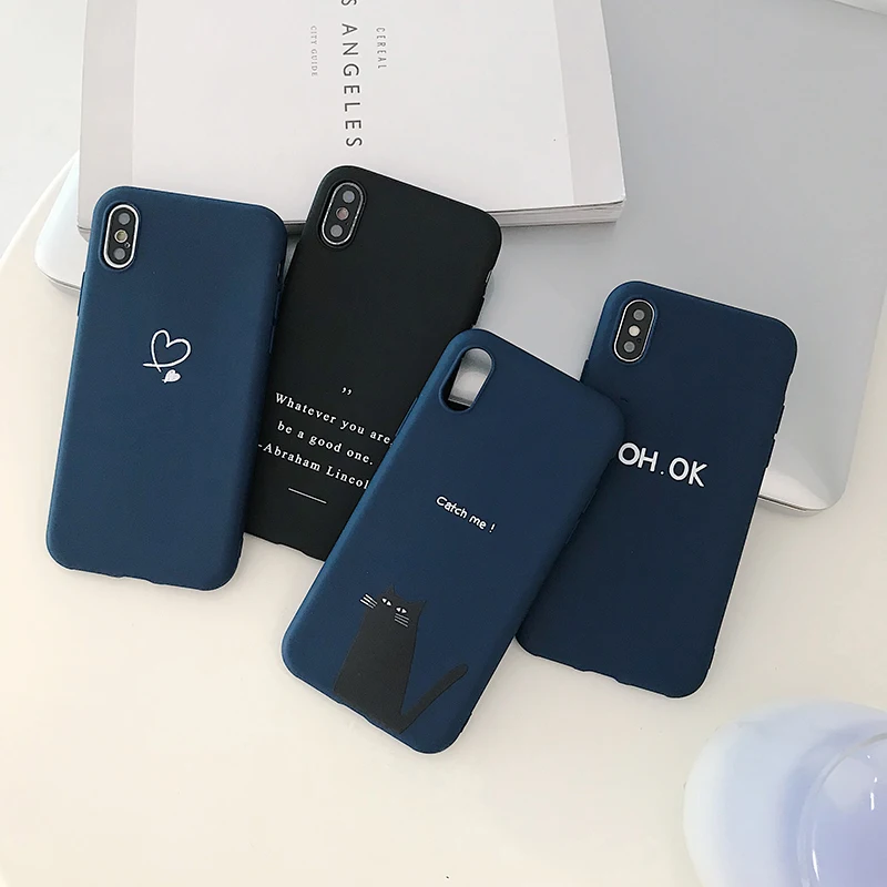 Чехол для телефона для iphone 11, 6, 6 S, 7, 8 Plus, Матовый Мягкий ТПУ чехол для iphone XR, 11Pro, XS MAX, задняя крышка, Fundas capa