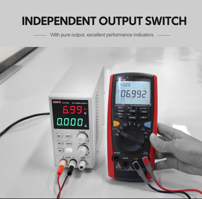 UNI-T UTP1306 Переключение DC Питание 110V Напряжение регулятор стабилизаторы цифровой Дисплей СВЕТОДИОДНЫЙ 0-32 в пост 0-6A лабораторный прибор
