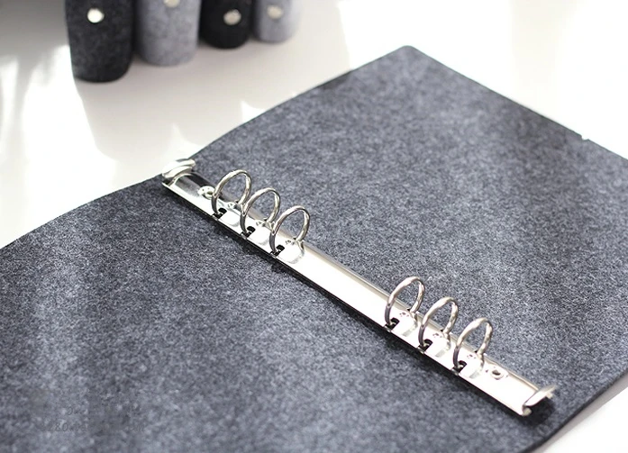 

Wool Felt Planner String Vintage Loose Leaf Refillable Spiral Notebook A5 A6 A7 Diary Filofax Memo Travel Journal Daily Notepad