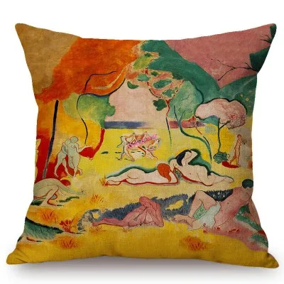 Henri Matisse мастерски танцовщица со шляпой радость жизни украшение дома Художественный Диванный чехол для подушки льняная наволочка